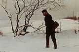 Charles Spencelayh A Winter Traveler painting